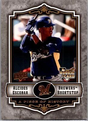 2009 Upper Deck A Piece of History #115 Alcides Escobar - Image 1 of 2