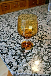 Vintage Italian Empoli Ribbed Optic Brandy Balloon, Art Glass Vase - Picture 1 of 5