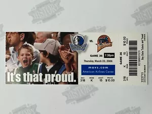 2006 Warriors Dallas Mavericks Ticket 3/23/06 Dirk Nowitzki 51 Points - Picture 1 of 1