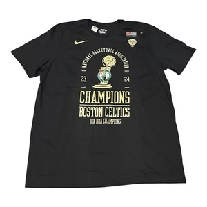 Boston Celtics 2024 NBA Champions Nike Official Locker Room T-Shirt; Men’s Large - Picture 1 of 8