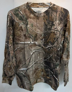 Real Tree Long Sleeve Shirt Mens XL Camo Cotton Hunting Outdoors Base Layer - Picture 1 of 7