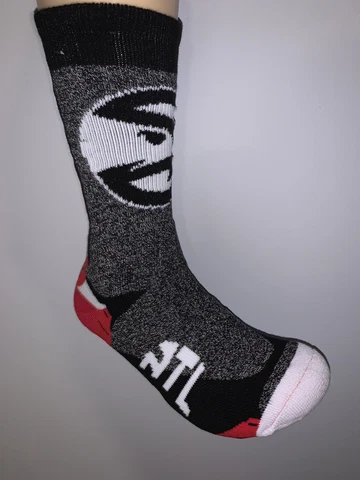 ATLANTA HAWKS NBA LOGO MENS RED VORTEX CREW LENGTH SOCKS LARGE Cover
