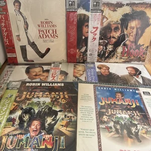 Robin Williams Japan Laserdisc Lot Jumanji Hook Patch Adams Good Will Hunting - Picture 1 of 9