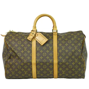 Louis Vuitton Keepall 50 M41426 Monogram Canvas Travel Handbag Brown - Picture 1 of 10