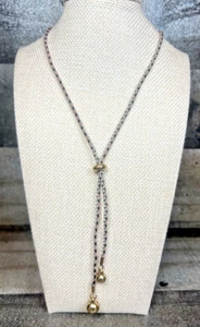 Plunder Halskette (neu) OWEN - SCHWARZ, GRAU, ROSA KORDEL 19,5"-22,5" NEU in Box - Bild 1 von 8