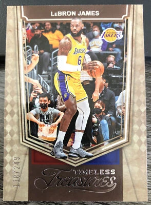 LeBron James 2021-22 Panini Chronicles Timeless Treasures #/249 Lakers #466 - Image 1 of 2