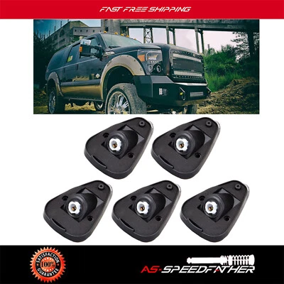 Para Ford E-350 F-450 Super Duty 5x Lámparas de señalización de cabina de techo bases de luz de funcionamiento Foto 1 de 4