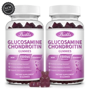 Glucosamine Chondroitin Gummies MSM 1500mg SupportsJoint Health&Comfort 120Pills - Picture 1 of 7