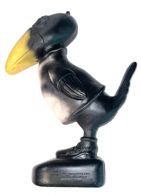 Union Prod Don Featherstone 吹模 Crow Mrs Magpie 粉色鸟 万圣节 Vint。 — 第 1/4 张图片