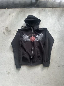 Red Hot Chili Peppers Hoodie mit Reißverschluss Größe Small Vintage Y2K Grunge - Bild 1 von 3