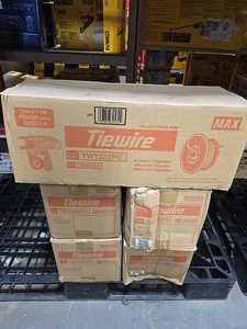 Max TW1525-PC Polybeschichteter Bewehrungsbindedraht, 16 GA, Stahl, 82 Fuß, 50 Stück - Bild 1 von 1