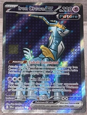 Iron Crown ex 191/162 Sv05: Temporal Forces Full Art Rare Pokémon TCG NM/M - Image 1 of 4
