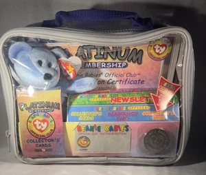 1999 TY Beanie Babies Official Club Membership Kit PLATINUM Edition Never Opened - Bild 1 von 11