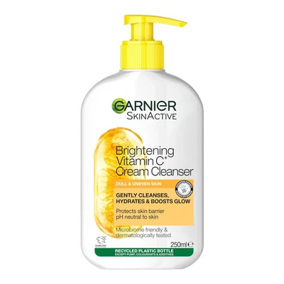Garnier SkinActive Vitamin C Brightening Cream Cleanser 250ml - image 1 of 2