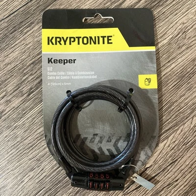 Kryptonite KryptoFlex Keeper 512 4-Digit Combo Cable Lock: 4' x 5mm New - Image 1 of 4