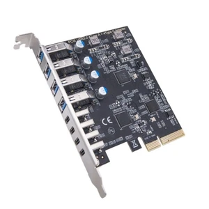 USB Expansion Card 8Ports PCIE USB3.2 Card Efficiently Energy USB3.2 Hubs - Afbeelding 1 van 8