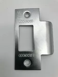 Lockwood Satin Chrome Strike plate Door Lock Latch Striker 530 930 entrance set - Picture 1 of 4