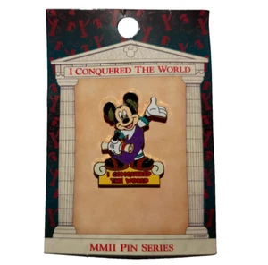 WDW Walt Disney World Mickey Mouse 2002 I Conquered The World Pin 13315 - Picture 1 of 4