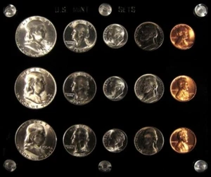 1954 P,D&S U.S. COINS GEM UNCIRCULATED SILVER MINT SET! - Picture 1 of 2