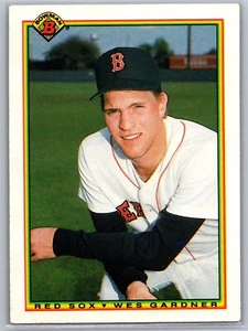1990 Bowman - #266 Wes Gardner Boston Red Sox MLB Baseball Card - Picture 1 of 2