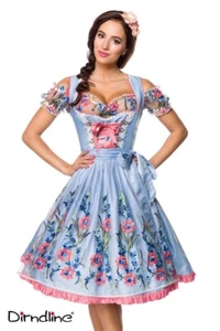 Abito Dirndl romantico incl. camicetta in pizzo abito tradizionale Oktoberfest taglia M - Foto 1 di 7