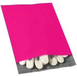 Posta in polietilene rosa 12" x 15 1/2" (100 per custodia) - Foto 1 di 1