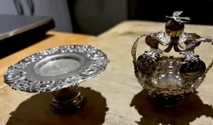 ANTIKE PORTUGIESISCHE HEILIGE GEIST SANTO RELIGIÖSER GEIST TAUBE KRONE KRONE - Bild 1 von 9