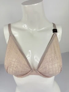 Victoria's Secret Ulined Plunge Bra Body By Victoria Women's Tan Size 34DD - Picture 1 of 7