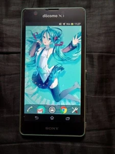 docomo Xperia feat. HATSUNE MIKU SO-04E Smartphone 32GB GREEN - Picture 1 of 5
