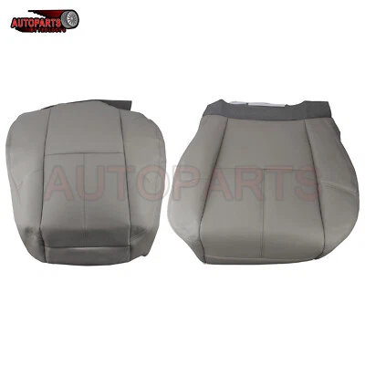Cubierta de asiento delantero de cuero gris para GMC Yukon Yukon XL 1500 2500 3500 2007-2014 Foto 1 de 4