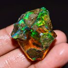Ethiopian opal rough Welo Feu Noir Brut Opale Cristal Pierre Précieuse 51 CT