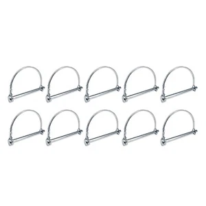 10 PCS Wire Lock Hitch Pin 1/4" x 3" Shaft Lock Pin Heavy Duty Safety Pin - Picture 1 of 7