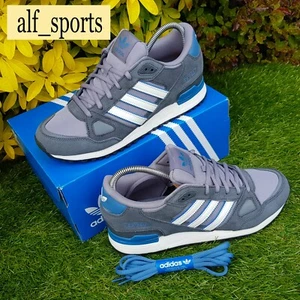 ❤ Entrenadores Adidas Originales ® ZX 750 Nuevos con Etiquetas y Auténticos en Gris y Azul Reino Unido Talla 9 - Imagen 1 de 17