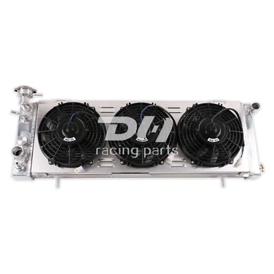 KIT de radiador, cubierta y ventilador de 1 fila para Jeep Cherokee XJ Comanche 1991-2001 2,1-4,0 L AT Foto 1 de 4