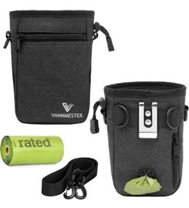 Bolsa de golosinas para perros para entrenamiento con dispensador de bolsa de caca correa ajustable y clip de metal - Imagen 1 de 16