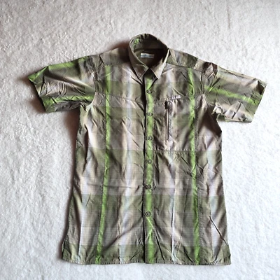 Camisa feminina Columbia Omni-Shade proteção solar botão para cima XS ventilada ao ar livre - Imagem 1 de 4