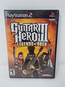 Guitar Hero 3 III: Legends of Rock (PlayStation 2, PS2), con Probado Manual - Imagen 1 de 4