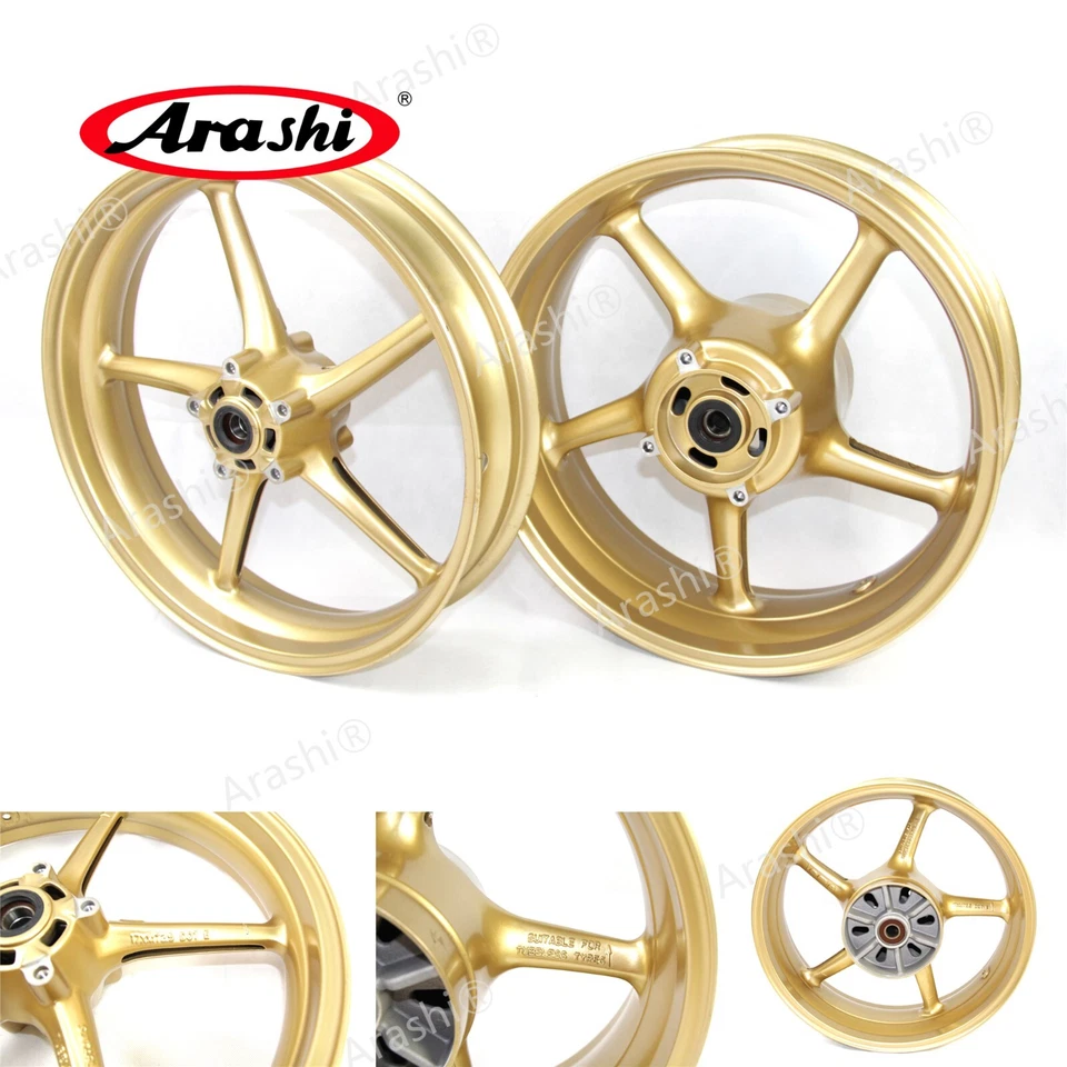 Llanta trasera delantera dorada para Triumph Daytona 675 2006-2012 / 675R 2011 2012 Foto 1 de 4