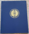 Lincoln 75th Anniversary 1920-1995 livre à couverture rigide par Thomas E. Bonsall