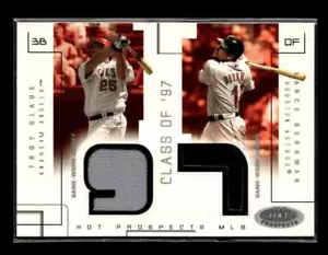 2003 Fleer Hot Prospects #TG-LB Troy Glaus / Lance Berkman JERSEY #/375 - Picture 1 of 2