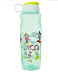 Zak! Disney 100 Years of Wonder 30oz Water Bottle Green Mickey Mouse Minnie NEW - Picture 1 of 3