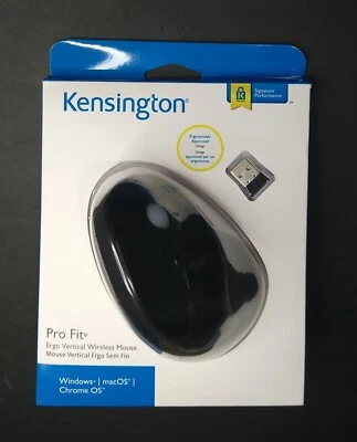 Kensington Technology Group K75501WW Pro Fit Ergo Vertical Wrlst Mouse Black - Image 1 of 3