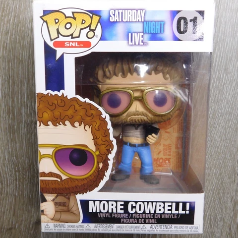 Funko POP! SNL More Cowbell #01 Saturday Night Live Will Ferrell With ProtectorO Cover