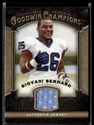 2014 Upper Deck Goodwin Champions Giovani Bernard Memorabilia HSC - Image 1 of 2
