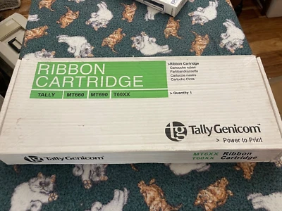 Cartucho de cinta negro TallyGenicom MT660 MT690 T60XX 080294 Foto 1 de 2