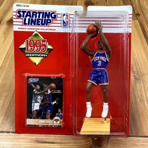 UNOPENED Starting Lineup 1995 John Starks New York Knicks NBA Action Figure Cover