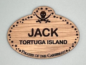 Etiqueta con nombre personalizada de Piratas del Caribe Disneyland Disney World - Imagen 1 de 3