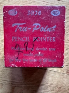 POST TRU-POINT True Point Pencil Lead Pointer Sharpener Drafting 3026 Cast Iron - Picture 1 of 6