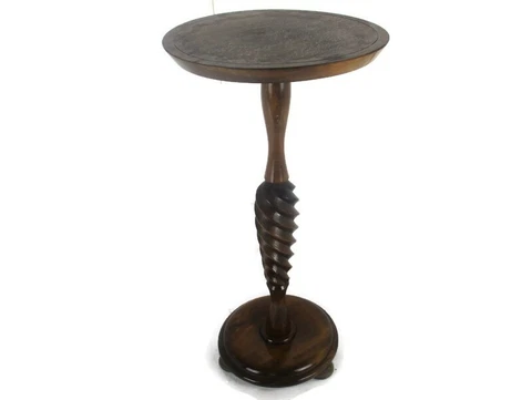 Wooden Twisted Stem Side Wine Display Table Pedestal Plant Bonsai Flower  Stand Cover