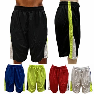 Classic Men Basketball Shorts Mesh Dri Fit Workout Sport Pants with Side Pockets - Picture 1 of 16